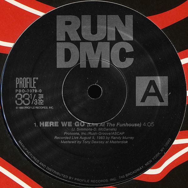 

12inch Record RUN-DMC - Here We Go (Live At The Funhouse) PRO70790 Profile Records 1995 US Rap & Hip-Hop/R&B Used