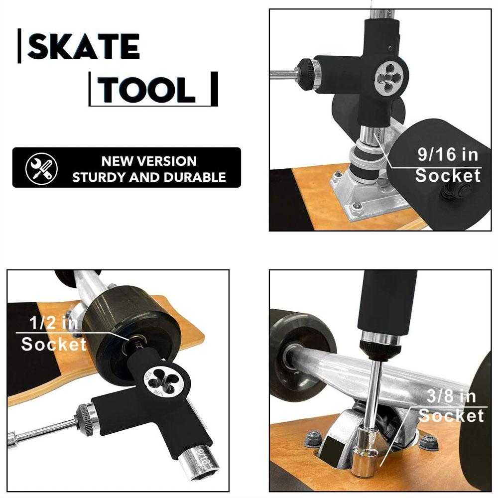 T-shape Multifunctional Skate Tool Skateboard Repair Tools Skateboard Tool Skateboards Wrench
