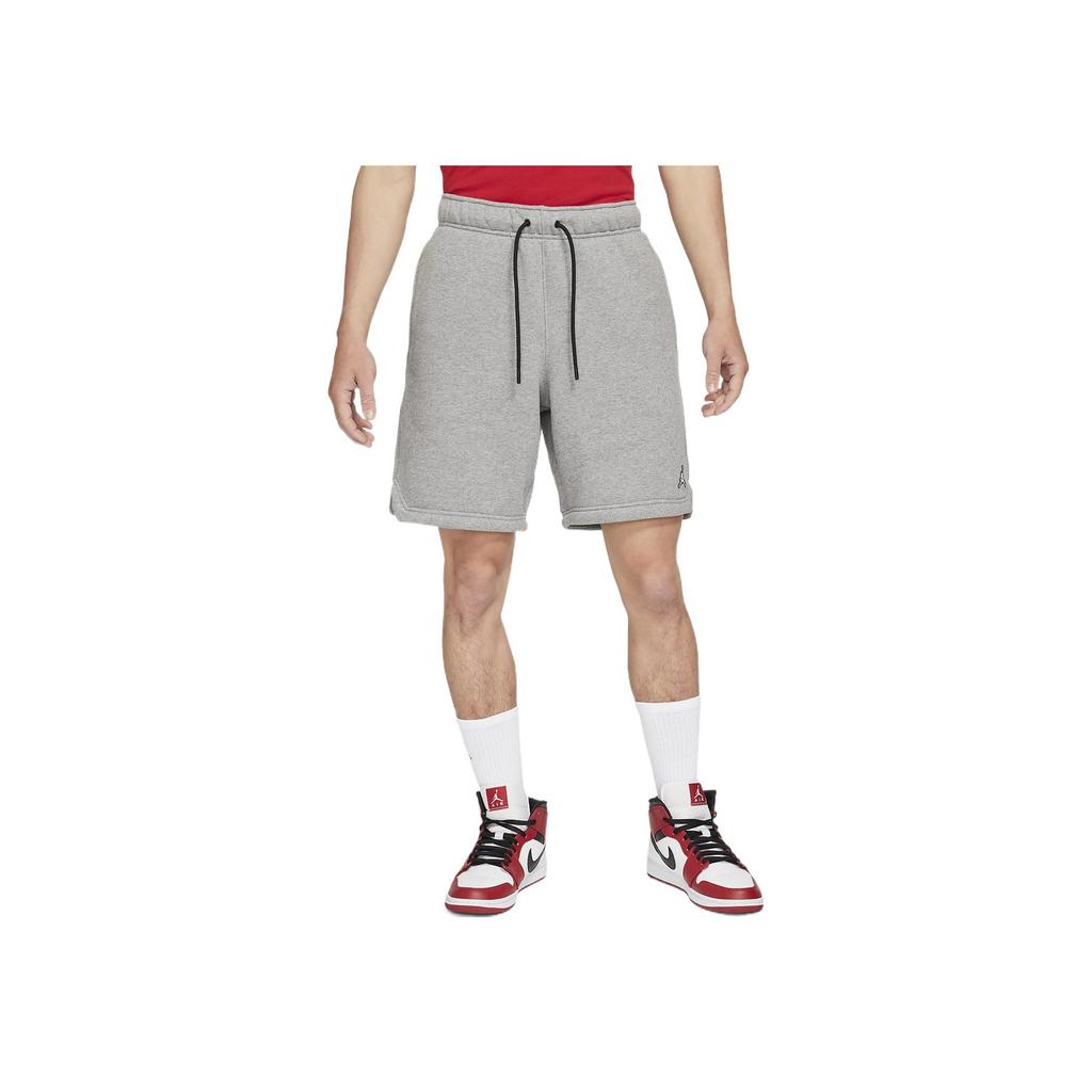 Jordan Fleece-Lined Solid Color Drawstring Jogger Shorts Men Bottoms Gray DA9827-091