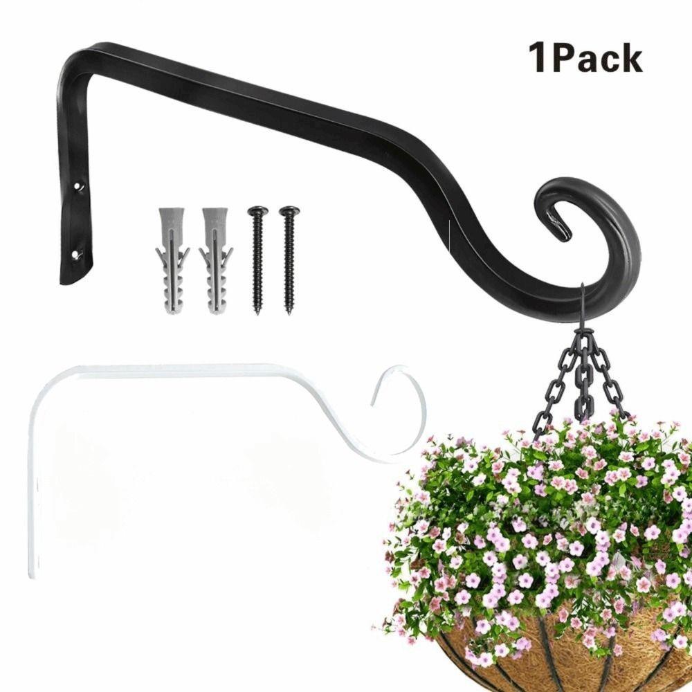 Wrought Iron Plant Support Hanger Multi-purpose Hanging Plant Brackets  Balcony