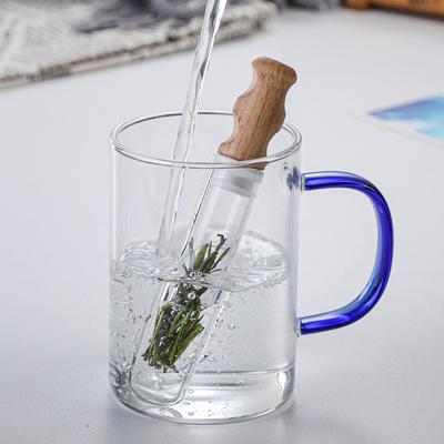 High Borosilicate Glass Test Tube Tea Maker, Cork Tea Filter, Portable Upgraded Tea Leak, New Tea Set