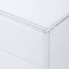 MUJI Acrylic Collection Stand with Sliding Door - Large, Approx. W33.6 x D8.4 x H24.4cm, 02856113, for Bedroom, Living Room, Transparent