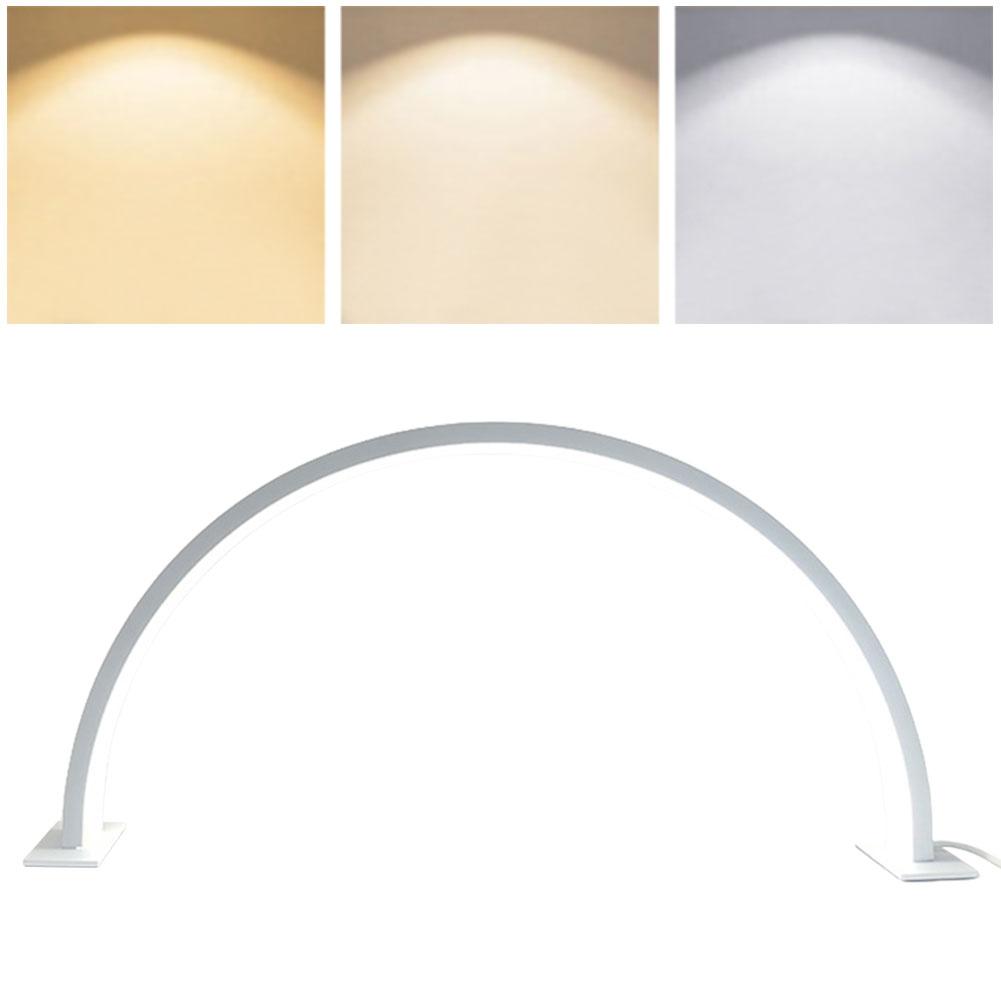 LED Half Moon Lamp Eyelash Lighting Semi-Permanent Ring Light Beauty Table Clamp Cradle Makeup Tattoo Salon Nail Desk Work Lamp