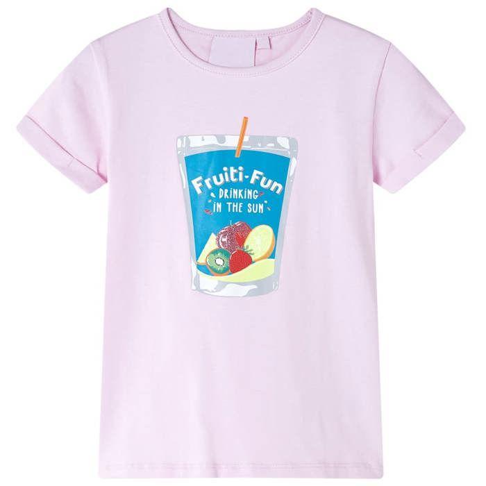 T-shirt pour enfants rose pâle 92/104/116/128/140
