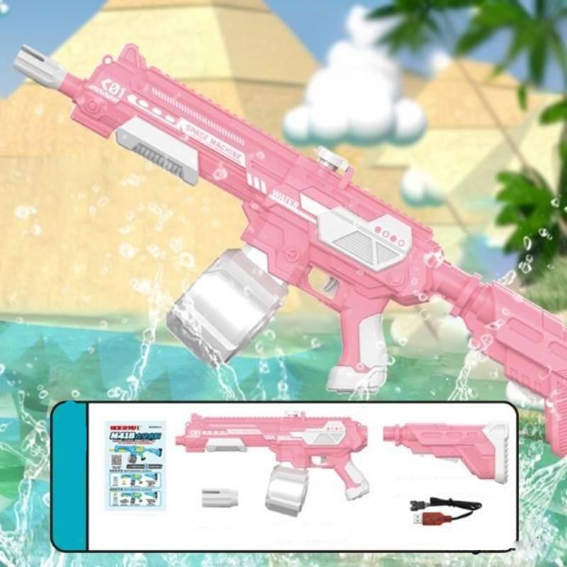 Large Capacity M416 Space Electric Water Gun With Self-absorbing Feature In Sky Blue