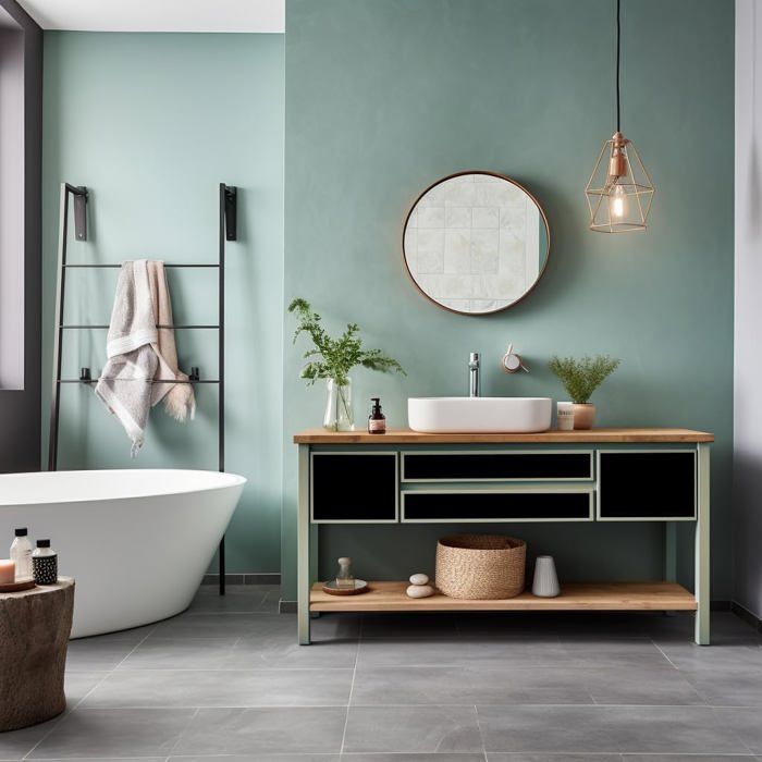 Chalk Paint Peinture Craie NOIR PROFOND 750ml + Brosse en Bois spéciale Pack