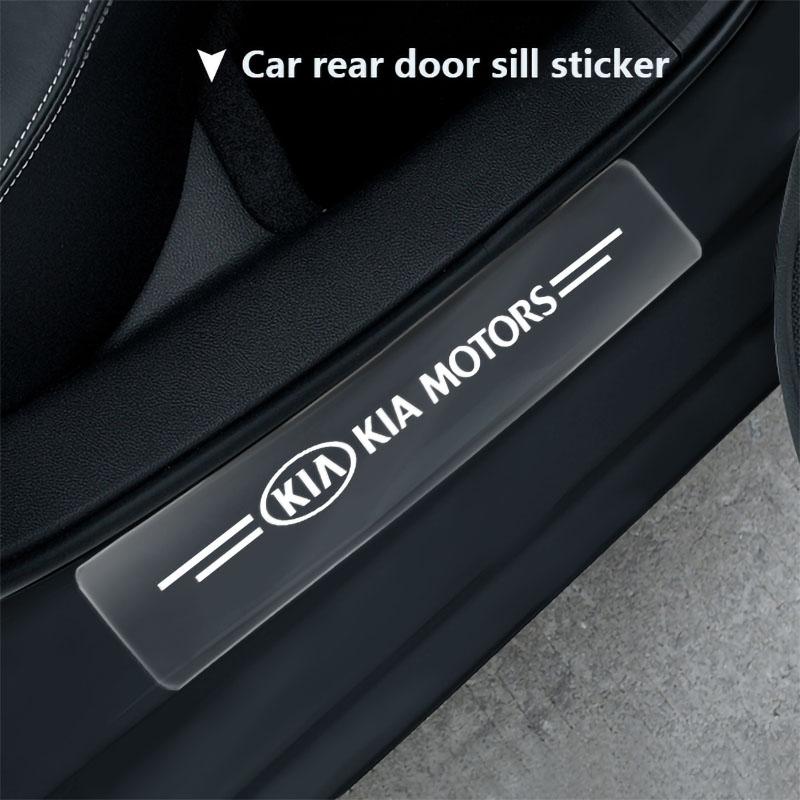 Auto Türschwellen Schutz Transparent Dekoratives Abzeichen Aufkleber Für Kia Ceed Sorento Sportage Niro Optima Picanto Rio Morning Forte K8