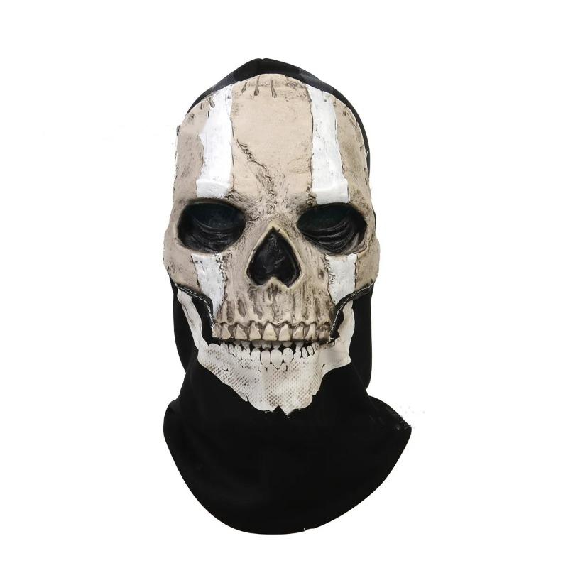 Masque Squelette Fantôme Call of Duty Warzone 2 Même Style que le Jeu Masque Effrayant Horreur pour Halloween Bal Masqué Événements Cosplay