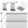 50pcs Curved Safety Pins Sewing Quilting Basting Pins Bent Safety Pins Accessories for Crafting Quilting Knitting Sewing