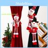 New Christmas Decorative Knitted Fabric Long Leg Santa Claus Window Curtain Tieback Home Decoration
