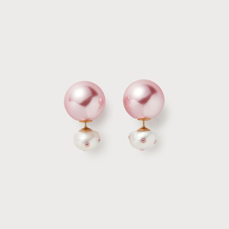 PEARLSONATE Ashore Earrings, Light Pink