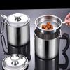 TXCAOT Oil Pot Filter, Stainless Steel, Oil Strainer, Filters Oil Residue, Kitchen Supplies, Oil Strainer Pot, Oil Strainer, Kitchen Supplies, Filters