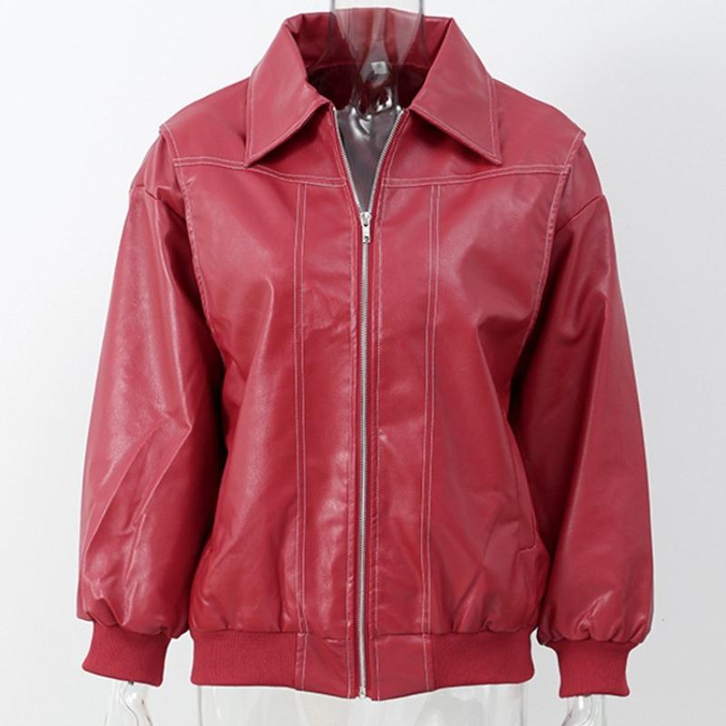 Kragen, Jacke mit langem Reißverschlussärmel, Neuer Stil 2025, Modisch, Feminin, Temperamentvoll, Pendeln, Straße, Lockere Jacke