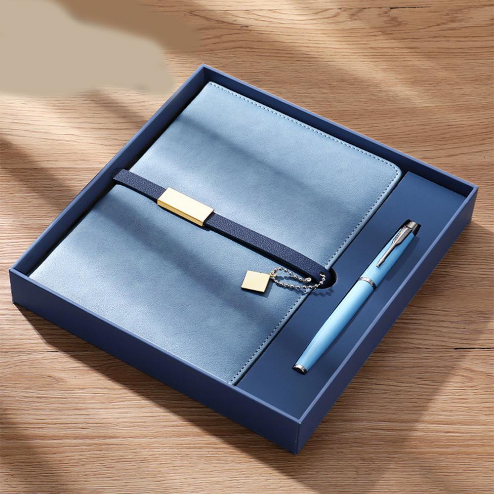 (Logo lze gravírovat) Obchodní zápisník A5 s přezkou, studentský zápisník, zápisník z jednání s dárkovou krabičkou, diář, zápisník předmětů