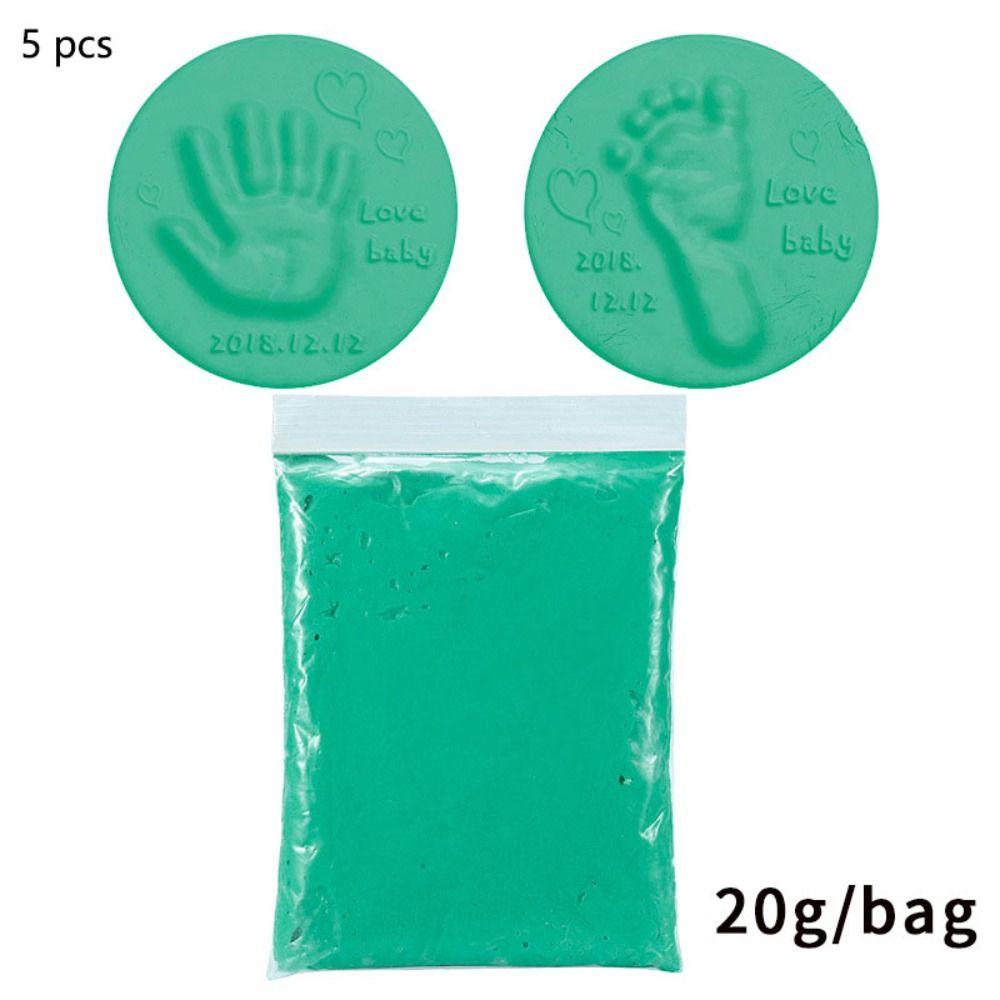 Plasticity Clays & Doughs Plasticine Learning Footprint Mud Clay Fluffy Newborn Baby Handprint