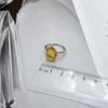 Серебряное кольцо с цитрином nano 4.806ct, вес изделия 3,49 гр (2170426)