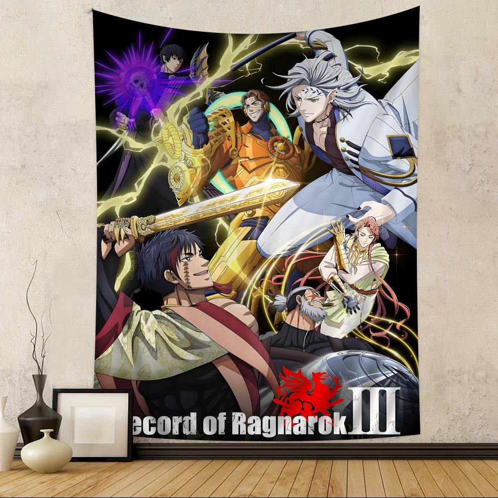 Anime Record Of Ragnarok Tapestry Art Printing Japanese Wall Tapestry Anime Wall Hanging Home Decor