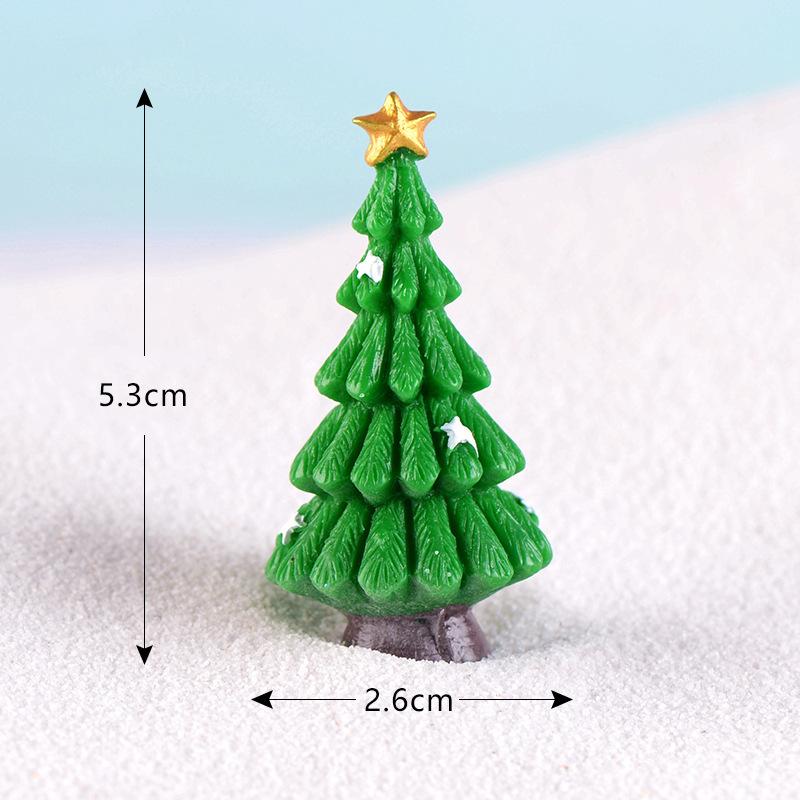 Christmas small gifts, micro-landscape snow scenery, landscaping ornaments, Christmas tree accessories, various sizes of simulated trees