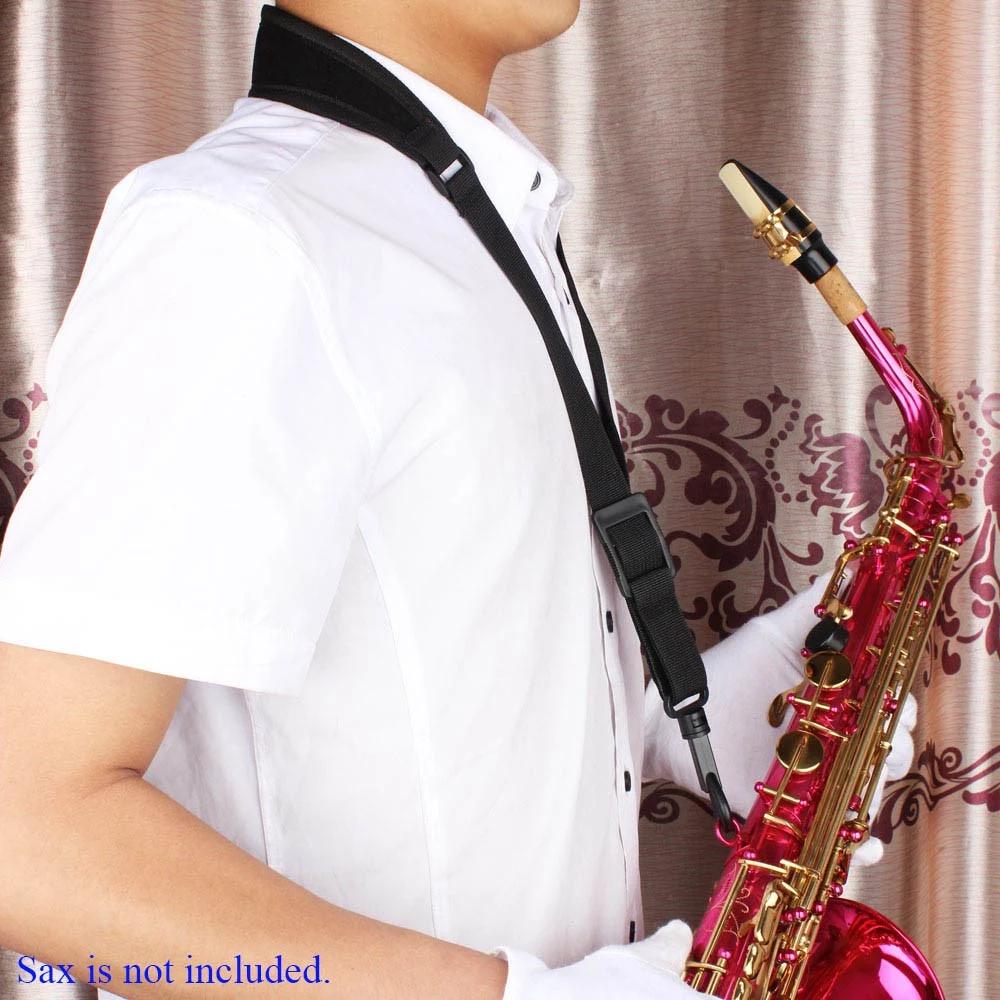 Buy Adjustable Saxophone Sax Neck Strap Cotton Padded with Hook Clasp at affordable prices