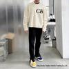 Amerikanischer Cole Buxton Unisex Lockerer Freizeit-CB Pullover Strickware