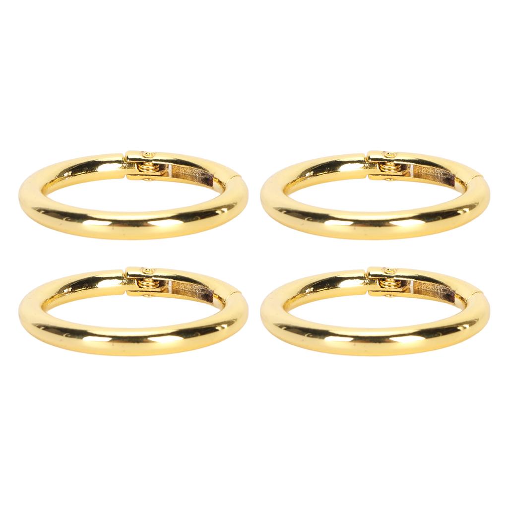 20Pcs Spring O Rings 1.61in Diameter 0.2in Thick Strong Copper Compact Spring Buckles for Keychain