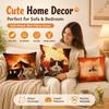 Funny Meme Cat Explosion Pillow Covers 2D Flat Printed Peach Skin Throw Cushion Case For Couch Sofa Living Room Decor 45X45Cm