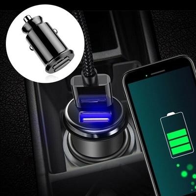 2-drożna szybka ładowarka samochodowa Gniazdo Ładowarka Rozdzielacz Zasilacz Podwójny USB 12V