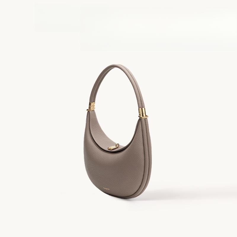 The Crescent Bag Series of Top-grain Leather, Large-capacity Crescent Bag, Single-shoulder and Underarm Bag