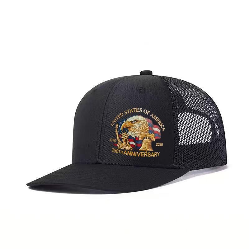 

1PC contrasting eye-catching commemorative mesh breathable baseball cap, adjustable head circumference, commuting