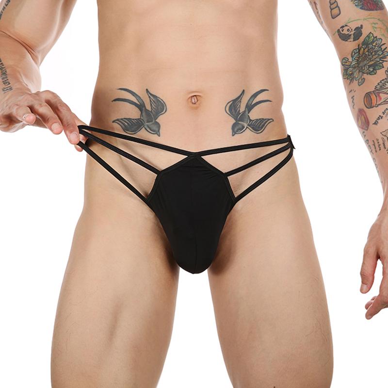 Men's Sexy Hollow Jockstrap Ultra-thin Breathable Men's Sexy Thong G String