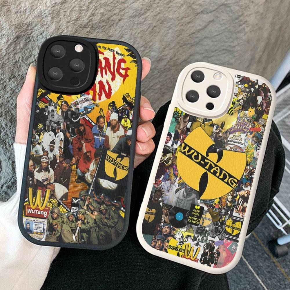 Singer W-WU-T--TANG Phone Case Hard Leather For iPhone 16 15 14 13 12 Mini 11 14 Pro Max Xs X Xr 7 8 Plus Fundas