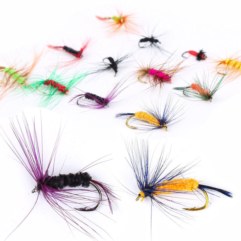 12 Paper Card Fly Hook Set Fly Fishing , Wild Fishing  Hook