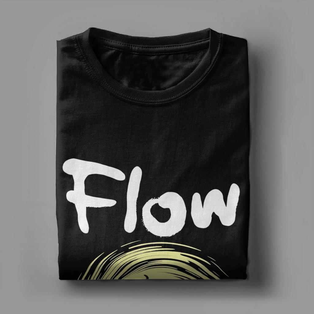 Men's T-Shirt Flowing Movie Cat Leisure Pure Cotton Tee Short Sleeve Cartoon Animated Movie T Shirts Crewneck Clothing Adult