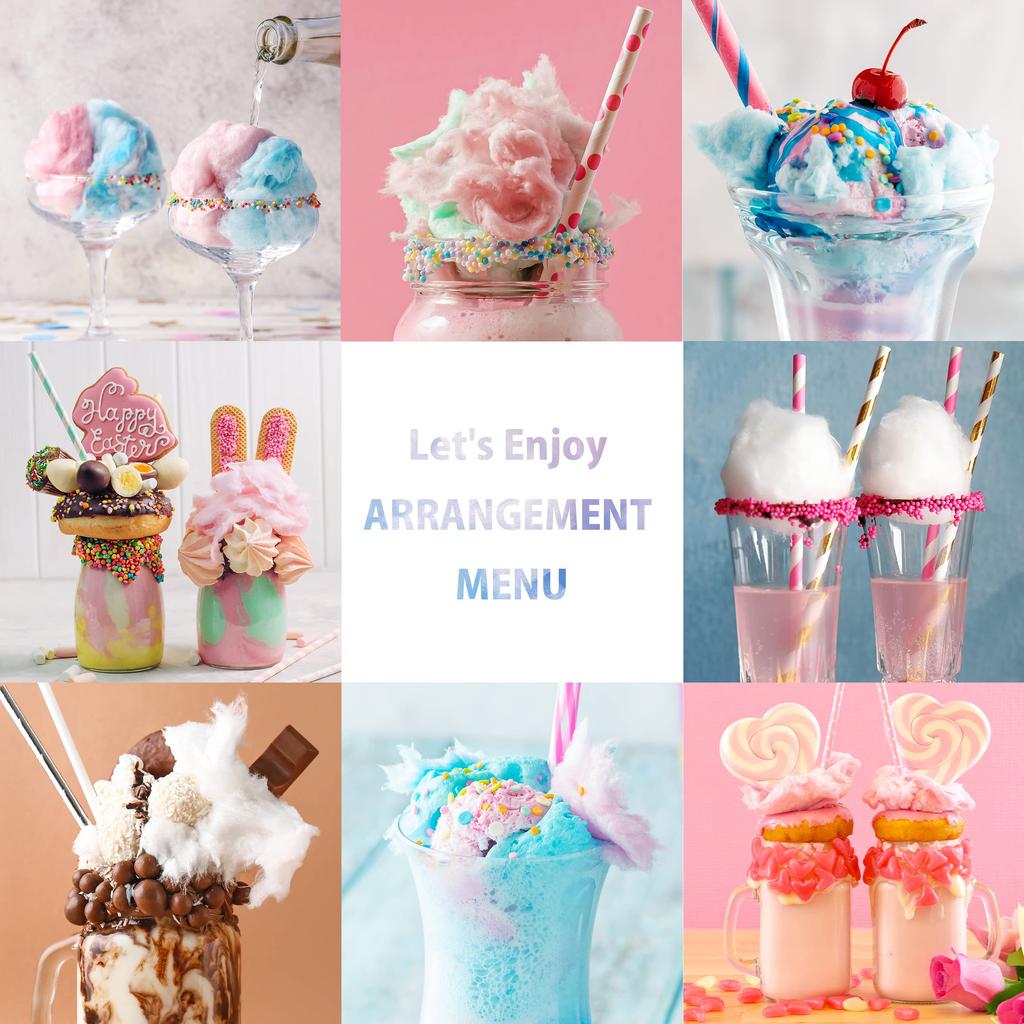 Applife Rainbow Cotton Candy Factory Cotton Candy Maker Cotton Candy Maker Can Be Made with Commercially Available Candies and Candies Large Size with