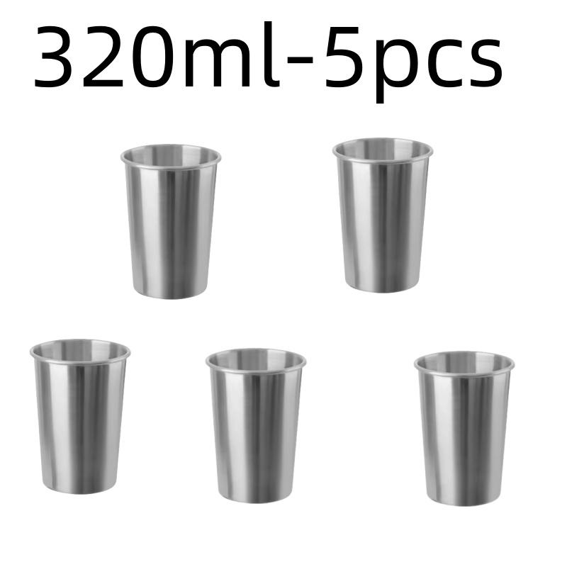 Stainless Steel Metal Cup Beer Cups White Wine Glass Coffee Tumbler Travel Camping Mugs Drinking Tea Mug Set Outdoor
