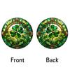 Yousheng St. Patrick's Day Acrylic Suncatcher, Green Four Leaf Clover Window Hanging Ornament, Stained Glass Style Irish Lucky Sun Catcher Decor for