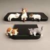 Cute Car Center Console Decoration Ornaments Kitten Action Figure Auto Dashboard Rearview Mirror Edge Decoration Car Accessories