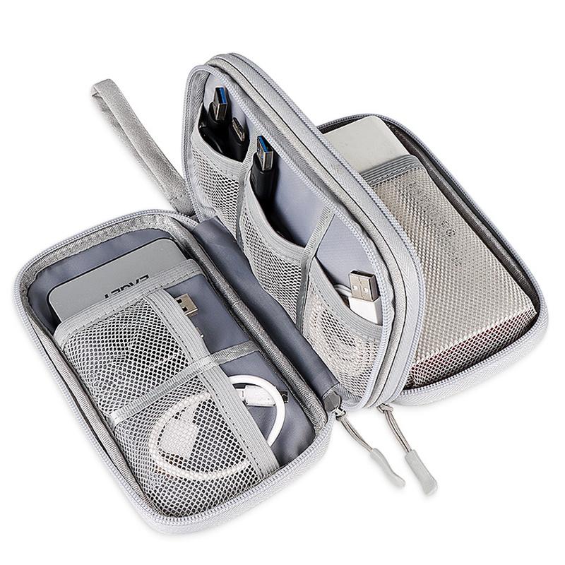 Portable Bag Organizer Wires Charger Digital Usb Gadget Power Bank Bag Gadgets Cables Wires Organizer Travel Accessories