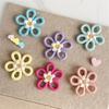 Woven Macrames Colorful Flower Wall Art Decoration for Living Room or Baby Kids Bedroom Nursery Wall Hanging Ornament