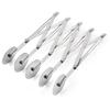 SUPER TRENDS 5-Wheel Professional Retractable Cutter, Stainless Steel Dough Cutter for Cookies, Ravioli and Pastry, Silver, 24.8x5.2x5.3 Cm