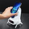 15W Portable Mini Chair Wireless Charger Stand Desktop Super Fast charging With Speaker function Universal Mobile Phone stand