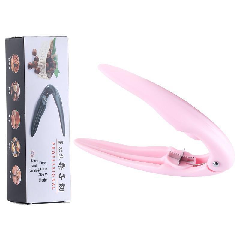 304 Stainless Steel Chestnut Nutcracker with Cross Blade for Roasted Chestnuts