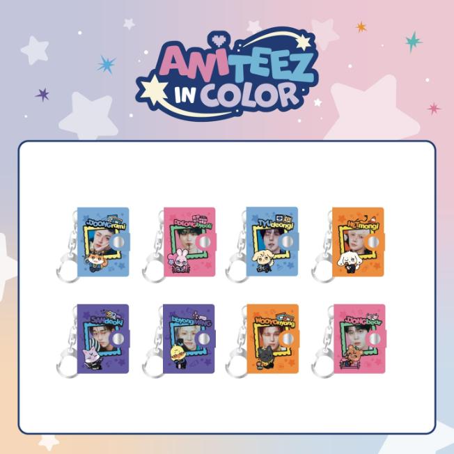 Предзаказ ATEEZ ANITEEZ IN COLOR Официальный MD Мини-альбом Брелок JJOONGrami