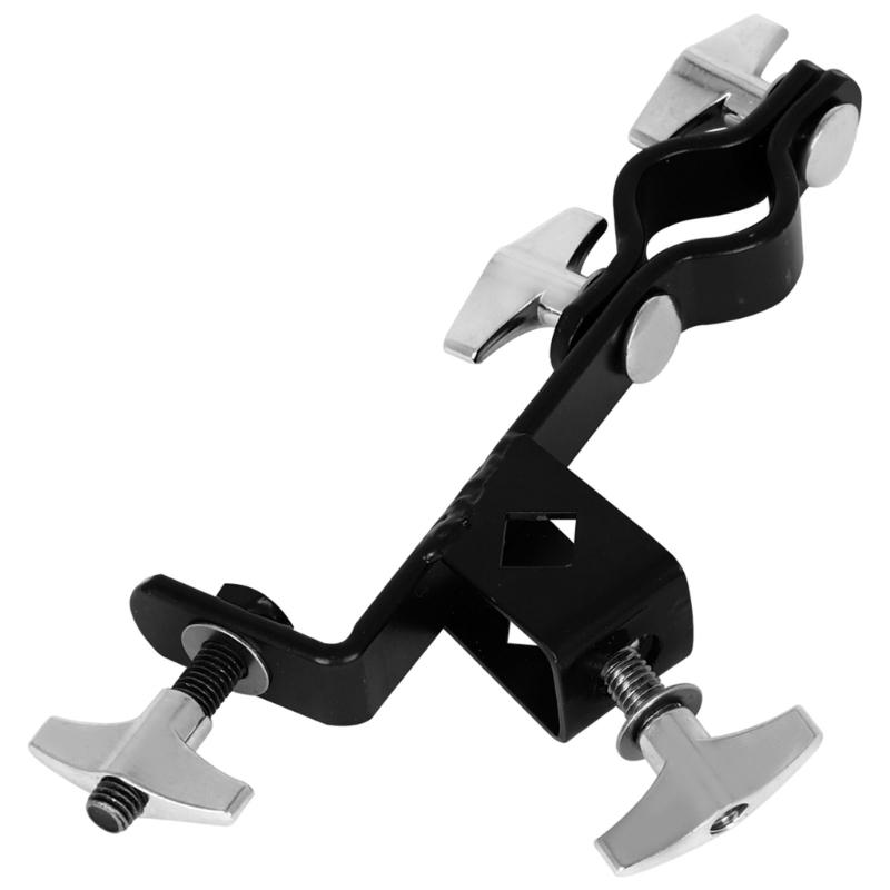 Cowbell Clamp Adjustable Cowbell Mount for Hoop Up or Down Adjustment Cowbell Holder Percussion Drum Cowbell Brackets
