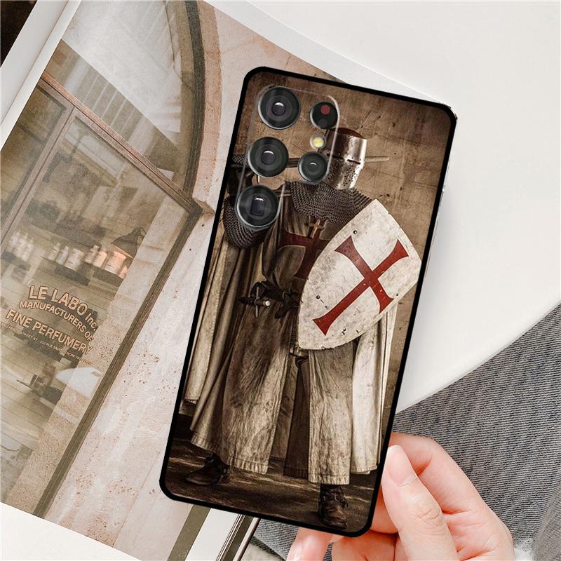 Templar Knight For Samsung Galaxy S22 Ultra S21 Ultra Note 20 S20 FE S8 S9 S10 Note 10 Plus Phone Case