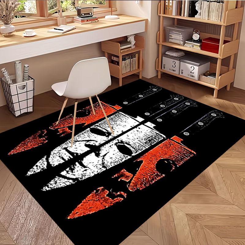 Michael Myers Print Rug, Washable Floor Carpet, For Entryway Dorm Laundry Room Office Study, Home Decor Birthday Christmas Gift