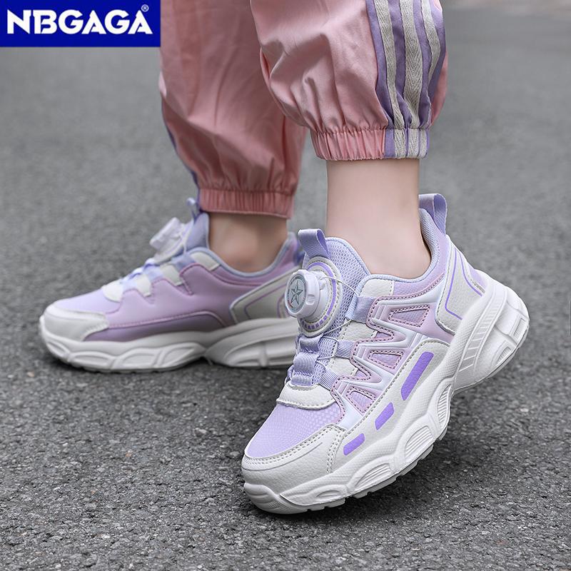 Girls Sports Shoes Lightweight Leather Kids Sneakers Casual Pink Fashion Children Anti-slip Walking Running Shoes