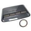 New Universal Car Air Flow Intake Hood Scoop Vent Bonnet Decorative Cover Moulding Decor Trim Carbon Fiber Style ABS Plastic