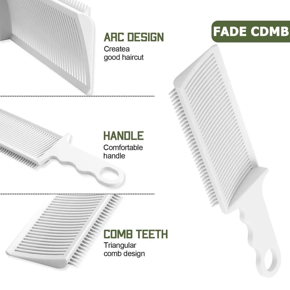 Flat Head Positioning Clipper Caliper Comb Men's Oily Hair Comb
