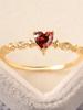 925 Sterling Silver Zircon Simplicity Love Heart Ring For Women Engagement Wedding Fashion Luxury High Quality Fine Jewelry